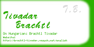 tivadar brachtl business card